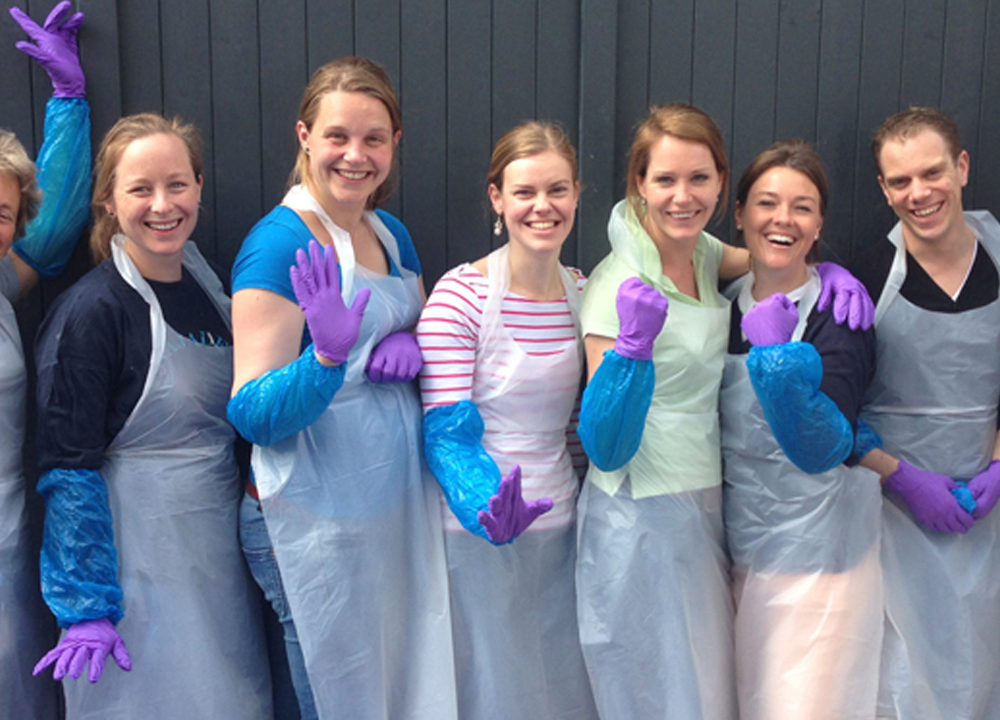 Graffiti workshop studiegenoten
