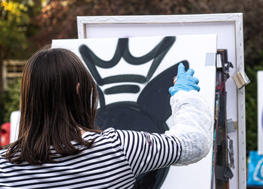 Graffiti workshop Visser ’t Hooft
