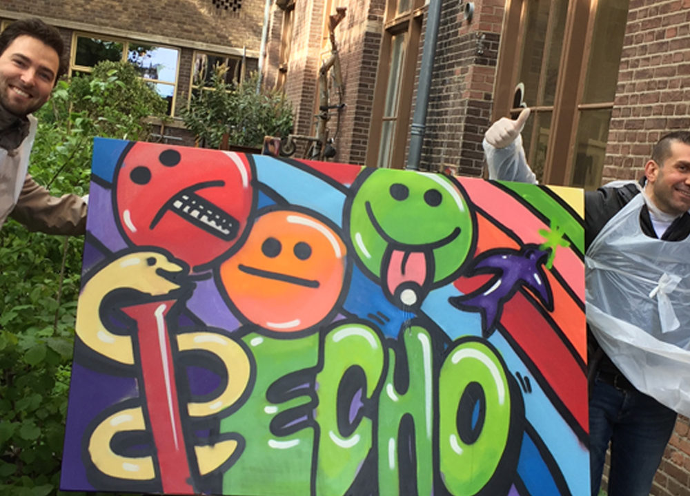 Graffiti workshop Echo Pharmaceuticals B.V.