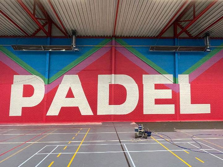 Schildering Padel Middelmors